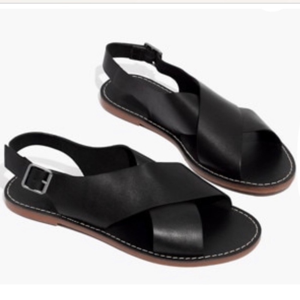 The Madewell Boardwalk Crossover Sandal NWOT